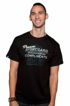 Portal 2 - Please Disregard Undeserved Compliments Male T-Shirt