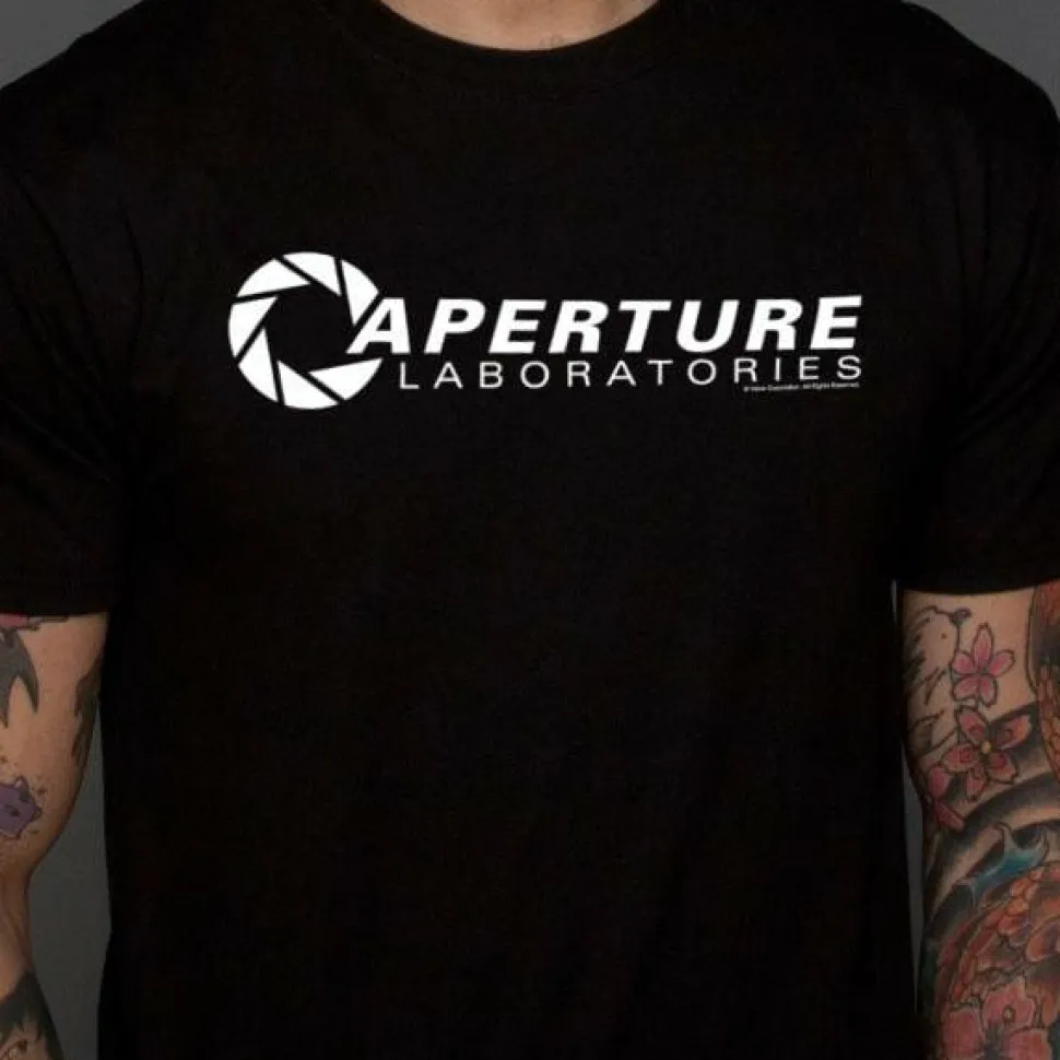 Portal - Portal 2 - Aperture 80's Logo T-Shirt