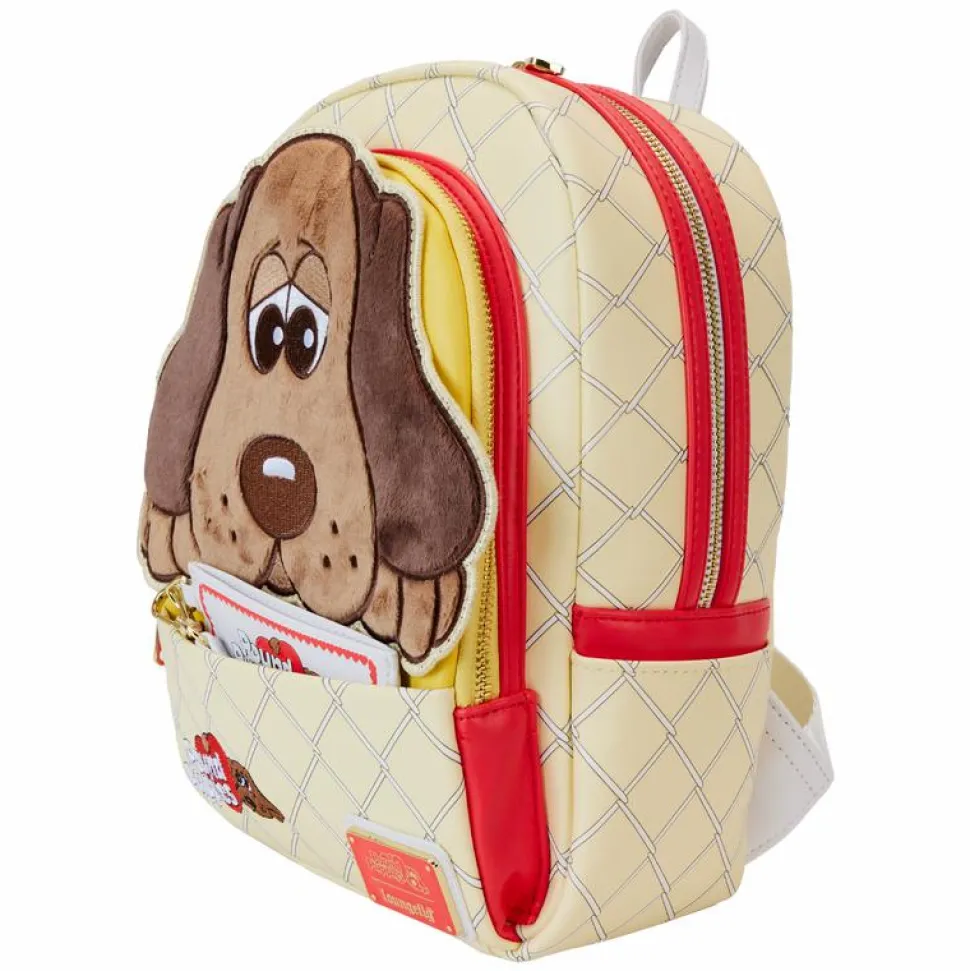 Pound Puppies - 40th Anniversary Plush 12" Faux Leather Mini Backpack with Card Holder