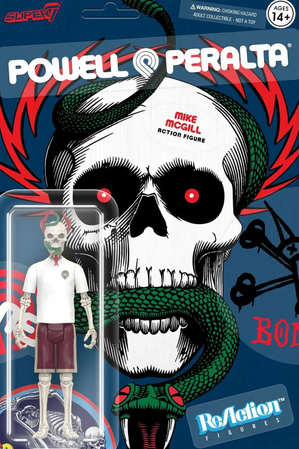 Powell Peralta - Mike McGill (Mt. Trashmore '85) ReAction 3.75" Action Figure (Wave 5)