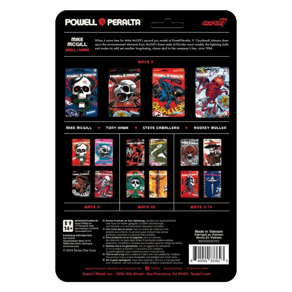 Powell Peralta - Mike McGill (Mt. Trashmore '85) ReAction 3.75" Action Figure (Wave 5)