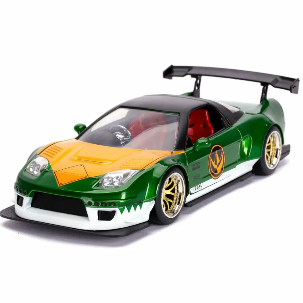 Power Rangers - Green Ranger with 2002 Honda NSX Type-R Japan Spec Hollywood Rides 1/24th Scale Die-Cast Vehicle Replica