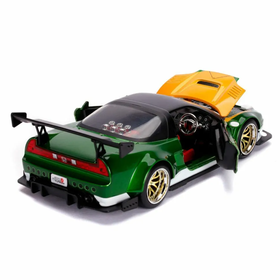 Power Rangers - Green Ranger with 2002 Honda NSX Type-R Japan Spec Hollywood Rides 1/24th Scale Die-Cast Vehicle Replica