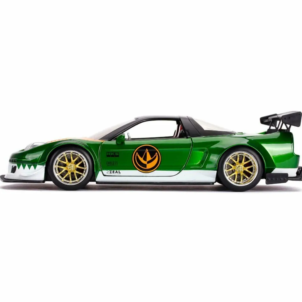 Power Rangers - Green Ranger with 2002 Honda NSX Type-R Japan Spec Hollywood Rides 1/24th Scale Die-Cast Vehicle Replica