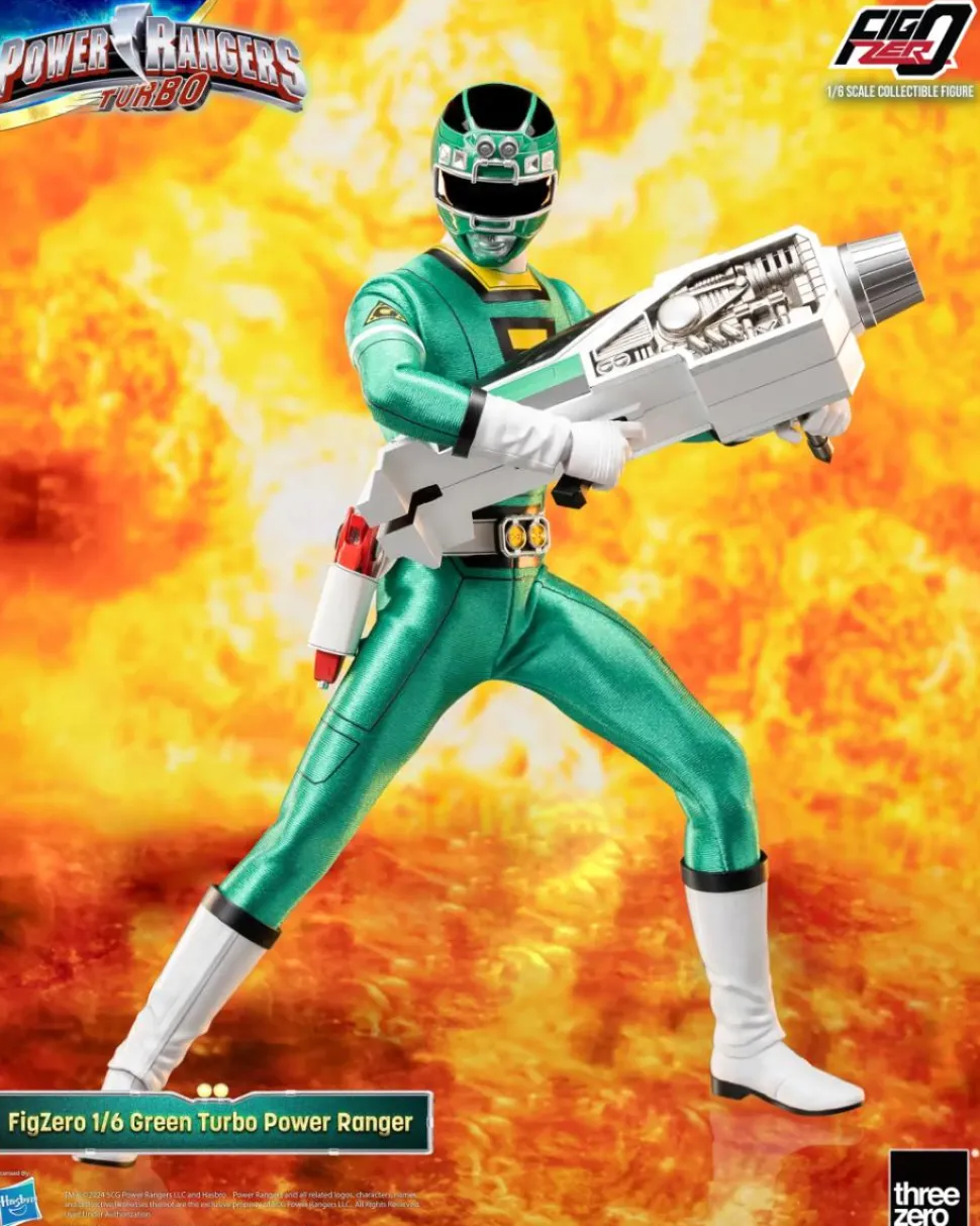 Power Rangers Turbo - Green Turbo FigZero 1/6th Scale Action Figure