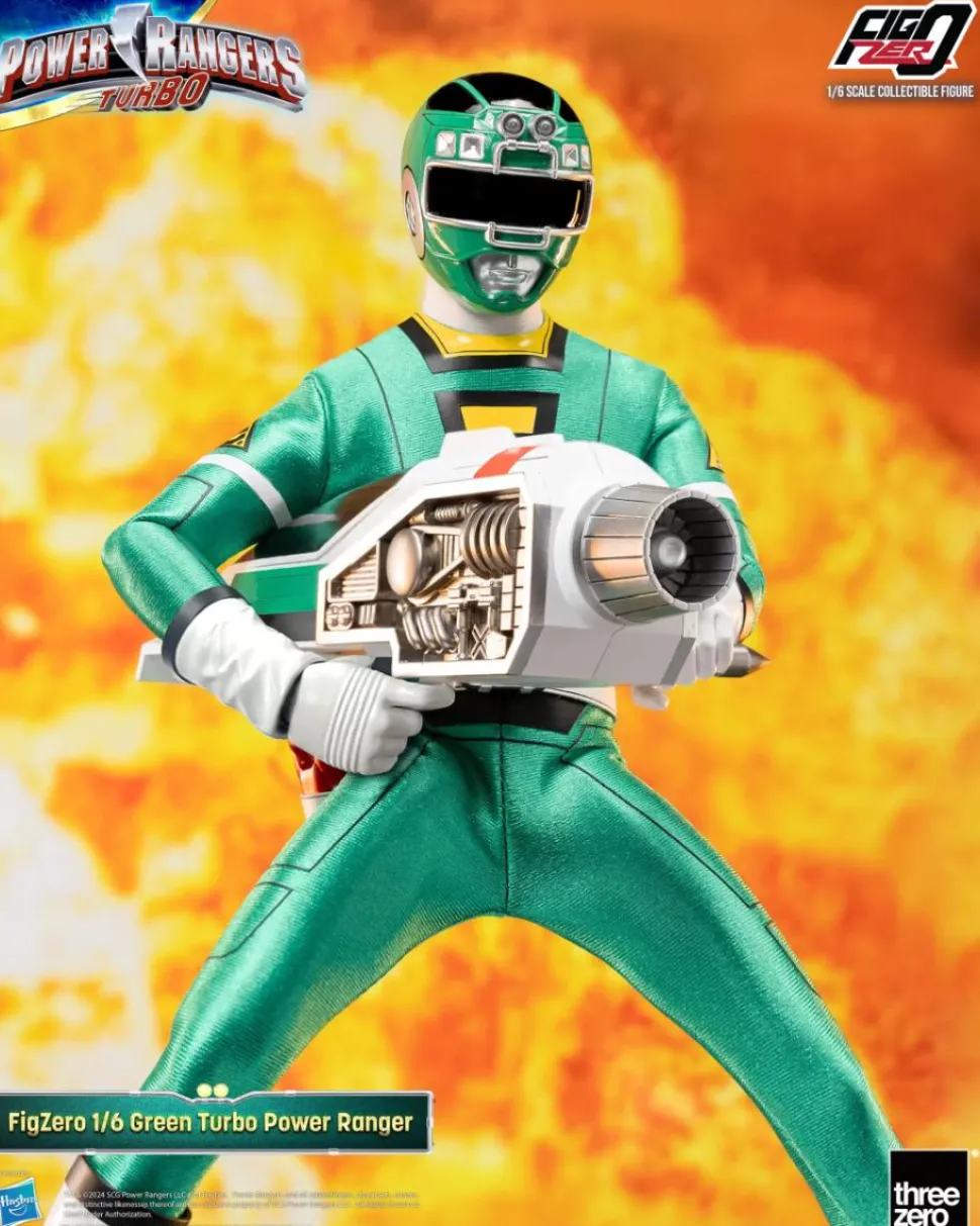 Power Rangers Turbo - Green Turbo FigZero 1/6th Scale Action Figure