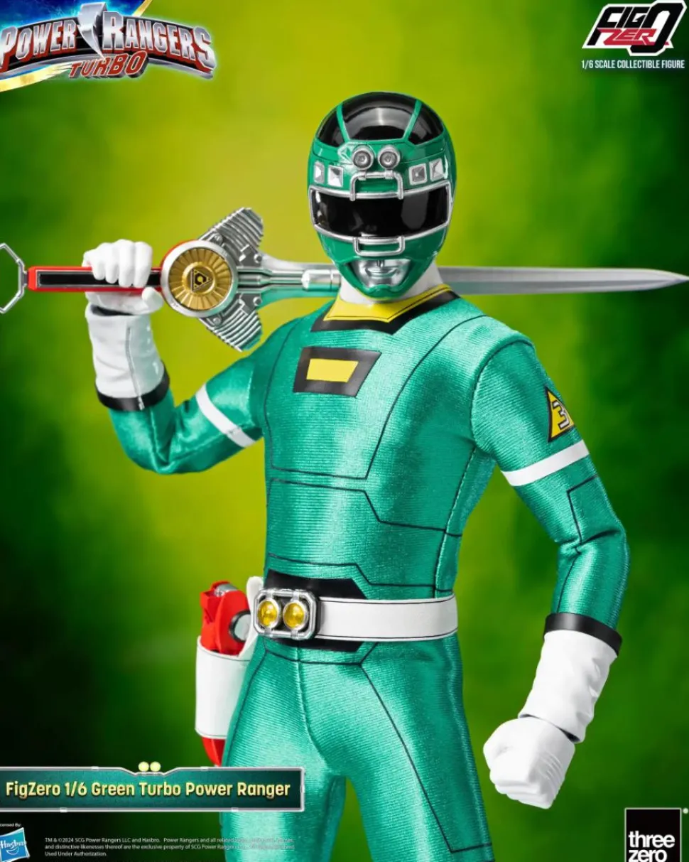 Power Rangers Turbo - Green Turbo FigZero 1/6th Scale Action Figure