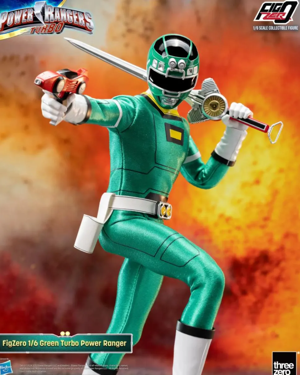 Power Rangers Turbo - Green Turbo FigZero 1/6th Scale Action Figure