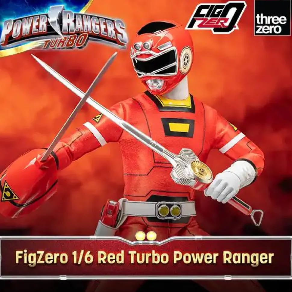 Power Rangers Turbo - Red Turbo FigZero 1/6th Scale Action Figure