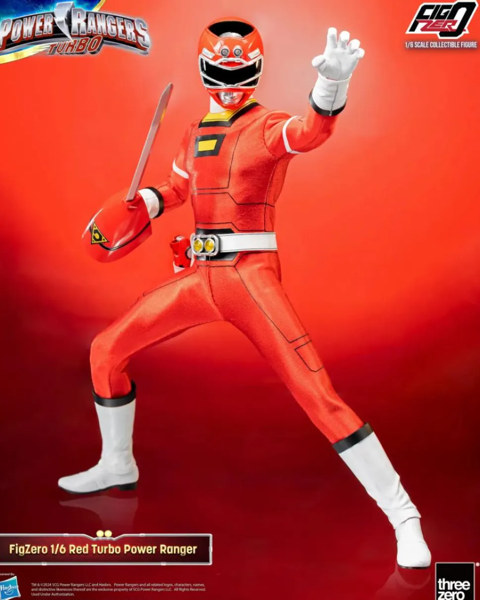 Power Rangers Turbo - Red Turbo FigZero 1/6th Scale Action Figure