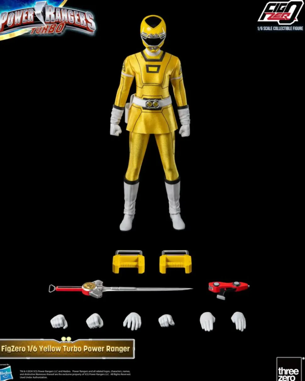 Power Rangers Turbo - Yellow Turbo FigZero 1/6th Scale Action Figure