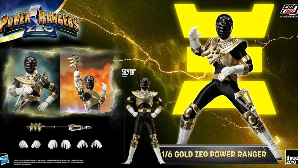 Power Rangers Zeo - Gold Ranger FigZero 1/6th Scale Action Figure