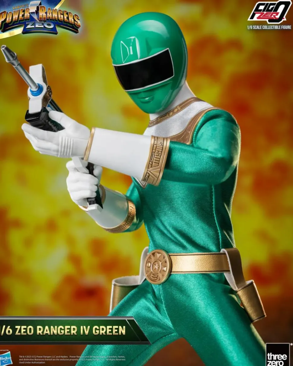 Power Rangers Zeo - Ranger IV Green FigZero 1/6th Scale Action Figure