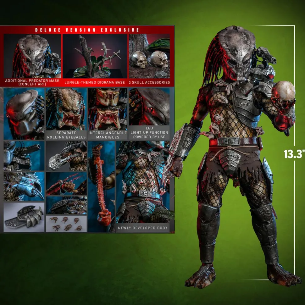 Predator (1987) - Predator (2.0) Deluxe Version 1/6th Scale Hot Toys Action Figure