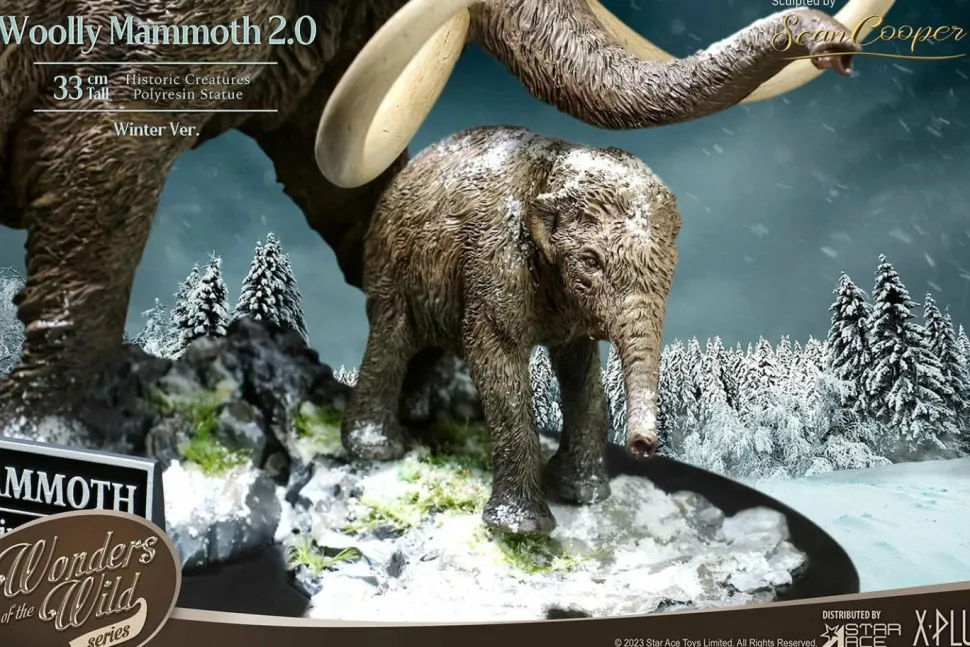 Prehistoric Creatures - Woolly Mammoth 2.0 (Winter) 10” Statue