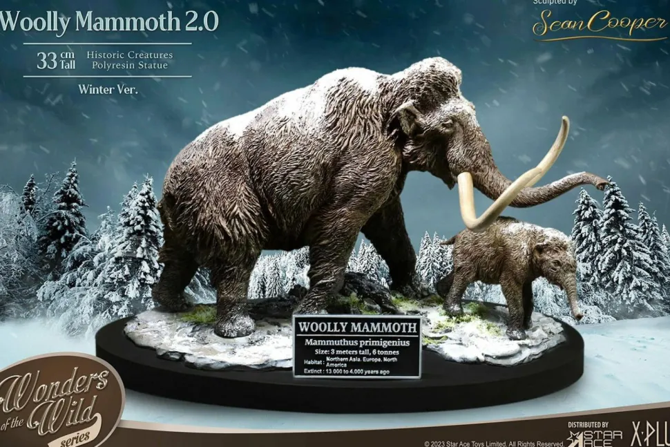 Prehistoric Creatures - Woolly Mammoth 2.0 (Winter) 10” Statue
