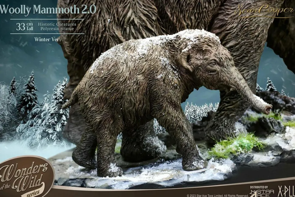 Prehistoric Creatures - Woolly Mammoth 2.0 (Winter) 10” Statue