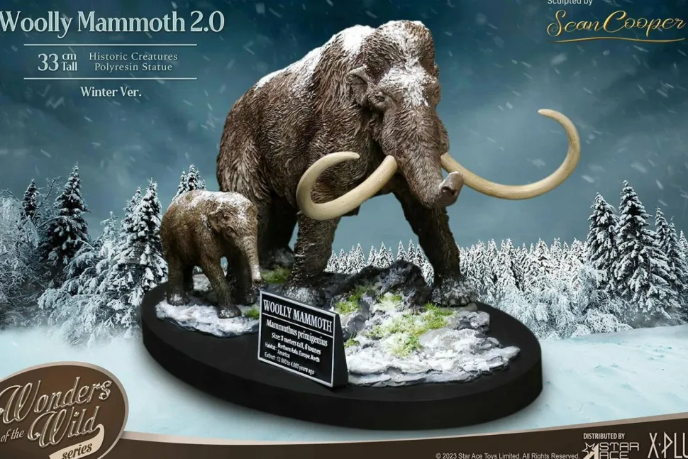 Prehistoric Creatures - Woolly Mammoth 2.0 (Winter) 10” Statue