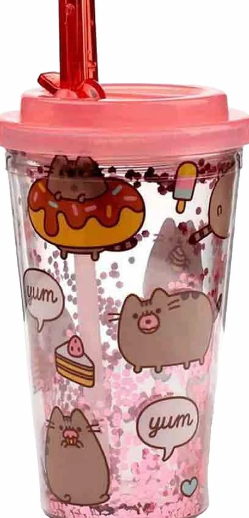 Pusheen - Foodie Double Walled Cup with Straw
