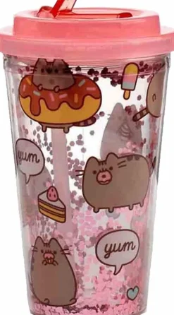 Pusheen - Foodie Double Walled Cup with Straw