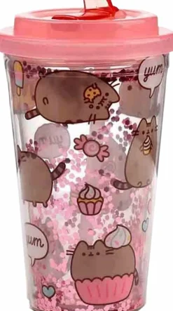 Pusheen - Foodie Double Walled Cup with Straw