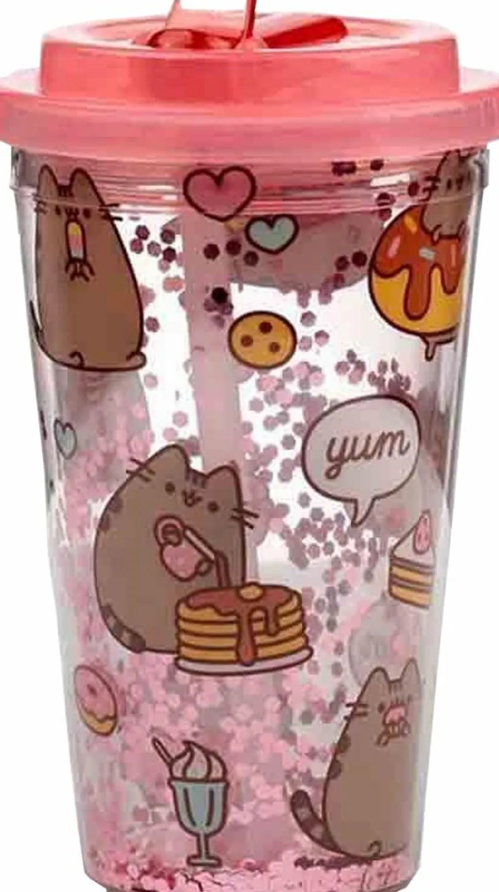 Pusheen - Foodie Double Walled Cup with Straw