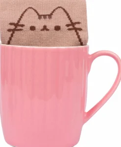 Pusheen - Pink Sock in a Mug Set