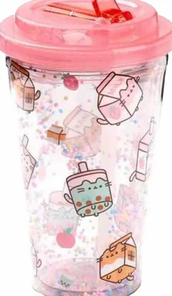 Pusheen - Pusheen Sips Double Walled Cup with Straw