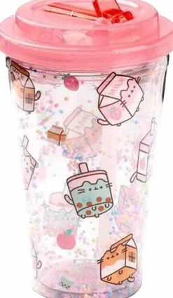 Pusheen - Pusheen Sips Double Walled Cup with Straw