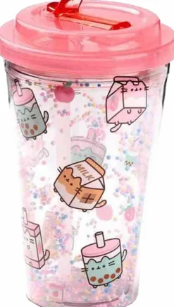Pusheen - Pusheen Sips Double Walled Cup with Straw