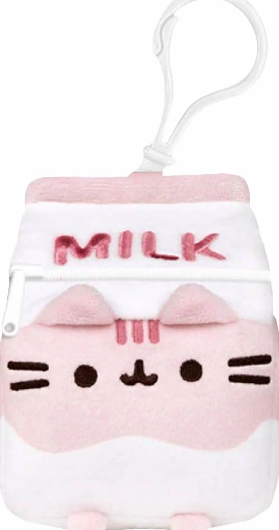Pusheen - Pusheen Sips Strawberry Milk Tea Bag Charm Plush Purse