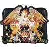 Queen - Crest Logo 4" Faux Leather Zip-Around Wallet