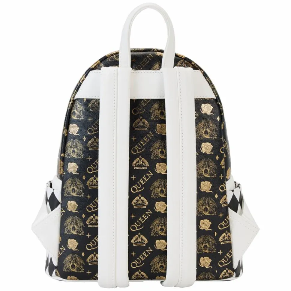 Queen - Crest Logo 10" Faux Leather Mini Backpack