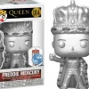 Queen - Freddie Mercury Platinum Metallic Pop! Vinyl Figure with Enamel Pin