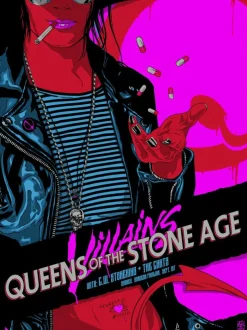 Queens of the Stone Age - Mexicola Villains Tour Sydney 1 September 2018 Art Print by Vance Kelly (LE 250)