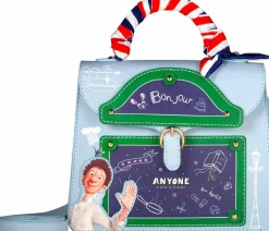 Ratatouille - Friends in Paris 9” Faux Leather Satchel Crossbody Bag