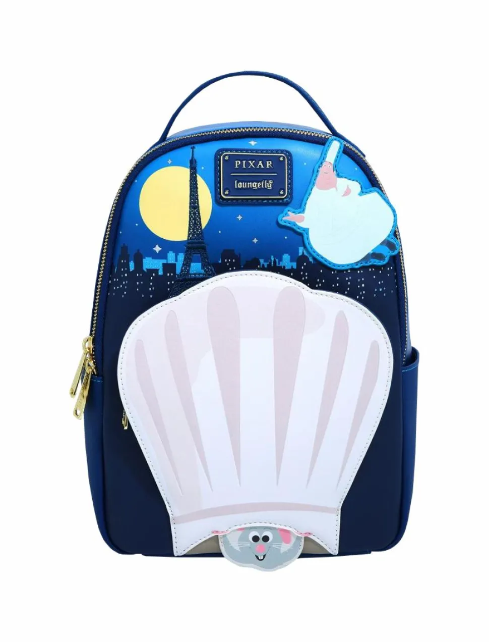 Ratatouille - Remy in Chef Hat 11” Faux Leather Mini Backpack