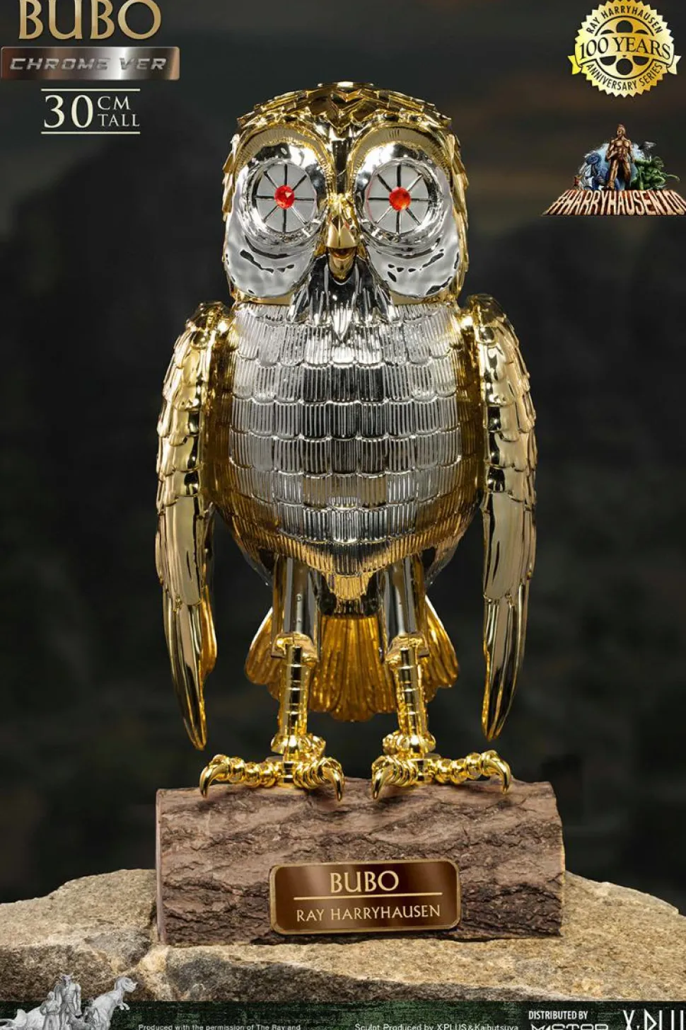 Ray Harryhausen - Bubo the Owl (Chrome Version) 12" Statue