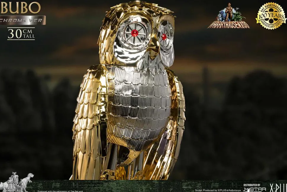 Ray Harryhausen - Bubo the Owl (Chrome Version) 12" Statue