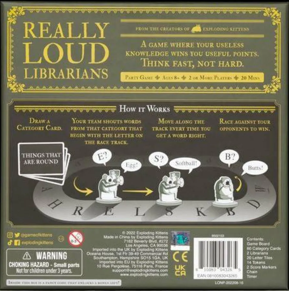 Really Loud Librarians - Board Game