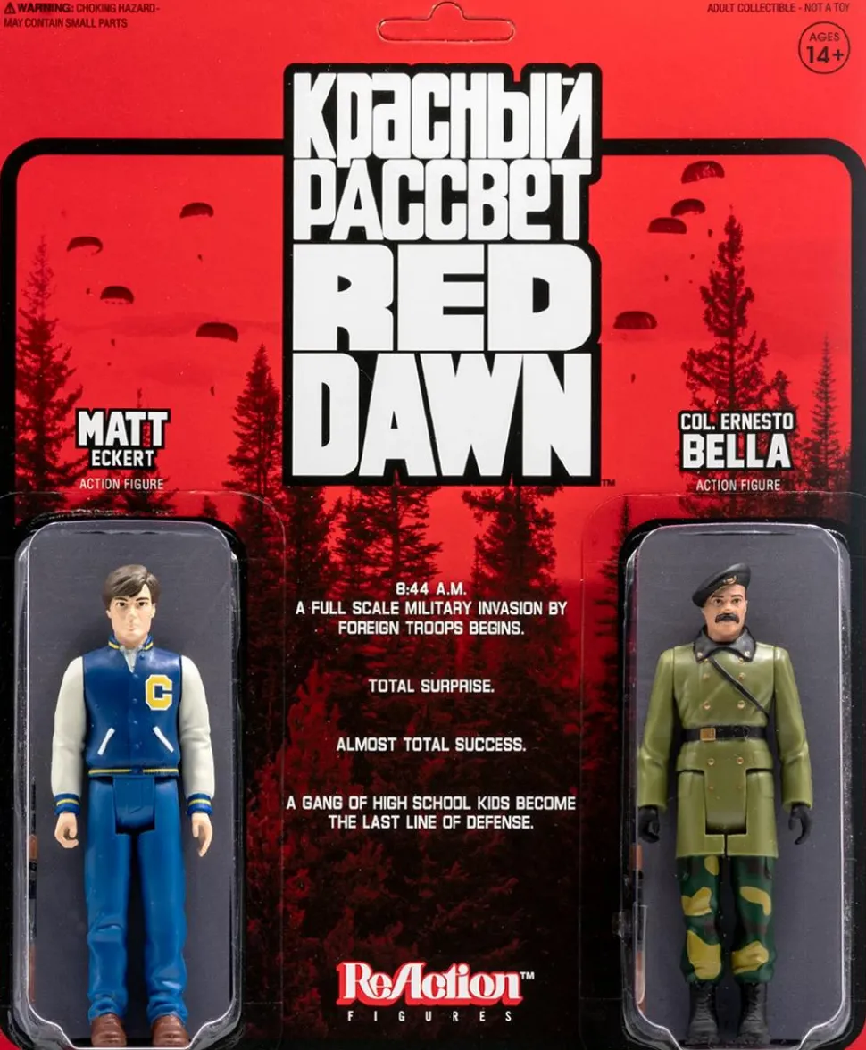 Red Dawn (1984) - Matt Eckert & Col. Ernesto Bella ReAction 3.75” Action Figure 2-Pack
