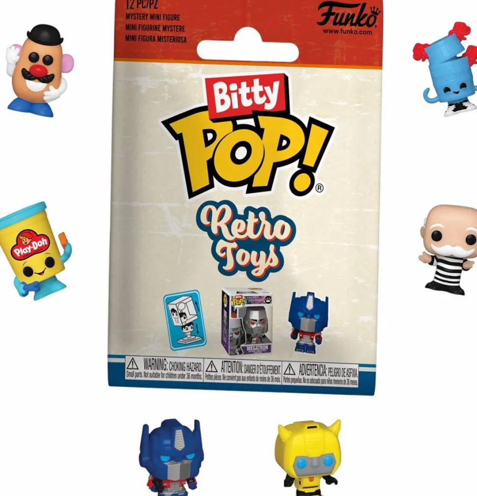 Retro Toys - Bitty Pop! Blind Bag Vinyl Figure (Display of 32)