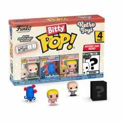 Retro Toys - Mr. Monopoly, Barrel of Monkeys, Stretch Armstrong & Mystery Bitty Pop! Vinyl Figure 4-Pack