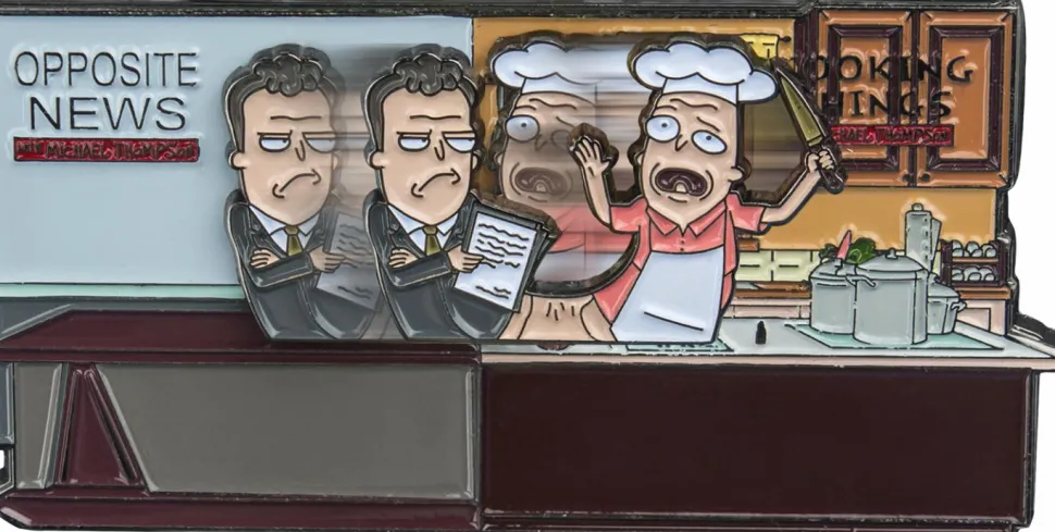Rick and Morty - Michael Thompson & Pichael Thompson Sliding Enamel Pin