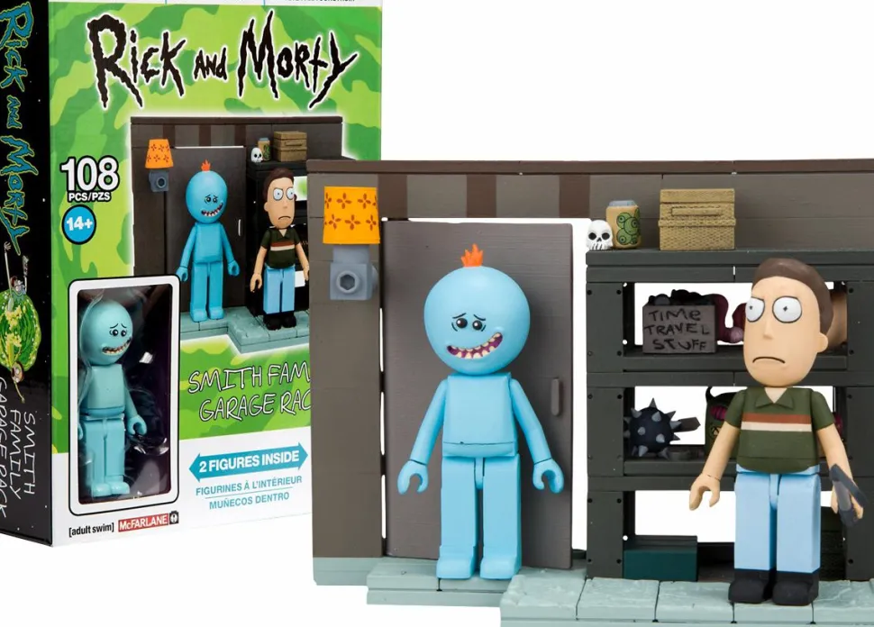 Rick and Morty - Smith Family Garage Rack Construction Set (108 Pieces)