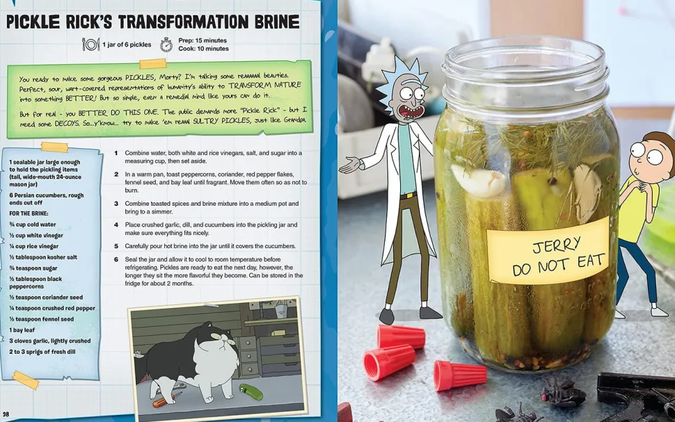 Rick and Morty - The Official Cookbook Hardcover Book