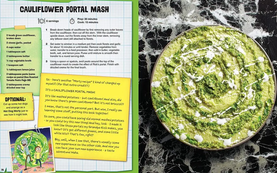 Rick and Morty - The Official Cookbook Hardcover Book