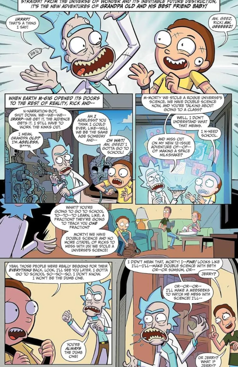 Rick and Morty - The Space Shake Saga Part 01 Trade Paperback Book
