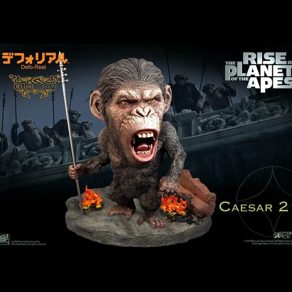 Rise of the Planet of the Apes - Caesar (Spear Version) Defo-Real 6” Vinyl Statue