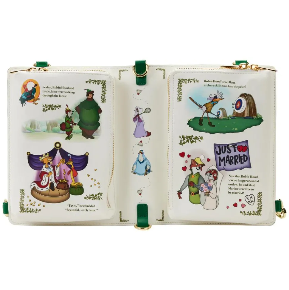 Robin Hood (1973) - Book 6” Faux Leather Convertible Crossbody Bag
